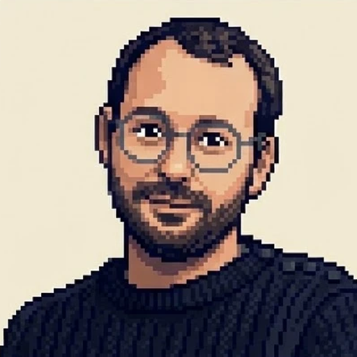 Portrait en pixel art d'Antoine